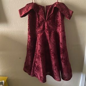 Fashion Nova Floral red off the shoulder  dress